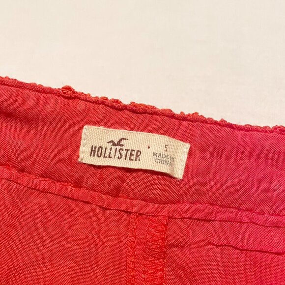 Hollister Red Lace Skirt Womens Size 5 - Picture 9 of 16